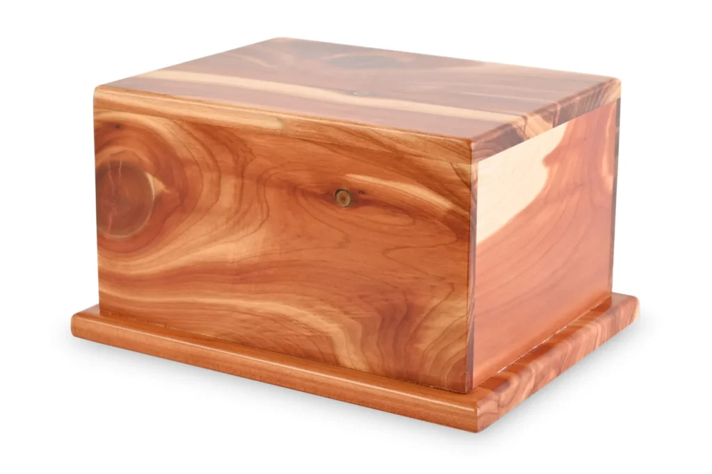 Wooden pet urn