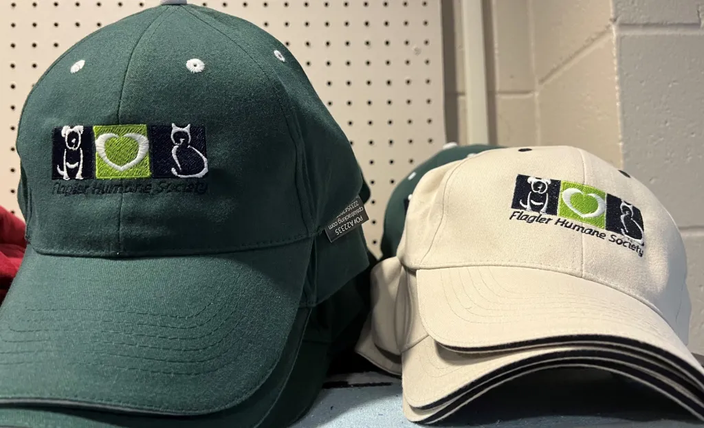 image of hat with flagler humane society logo
